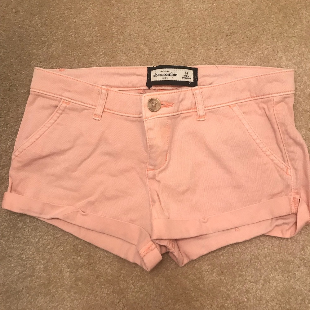 Abercrombie Kids low rise jean shorts